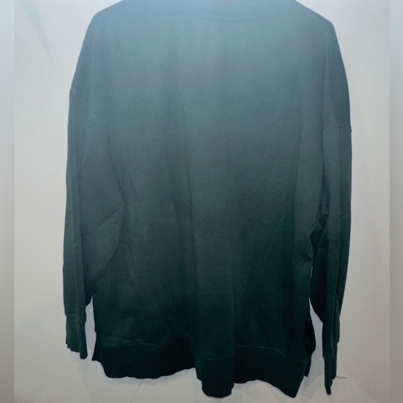 Dark green oversized sweater. Long sleeve. - Picture 4 of 6